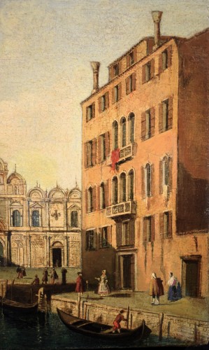 Antiquités - Venice, Scuola Grande di S. Marco - Canaletto school - 18-19th century